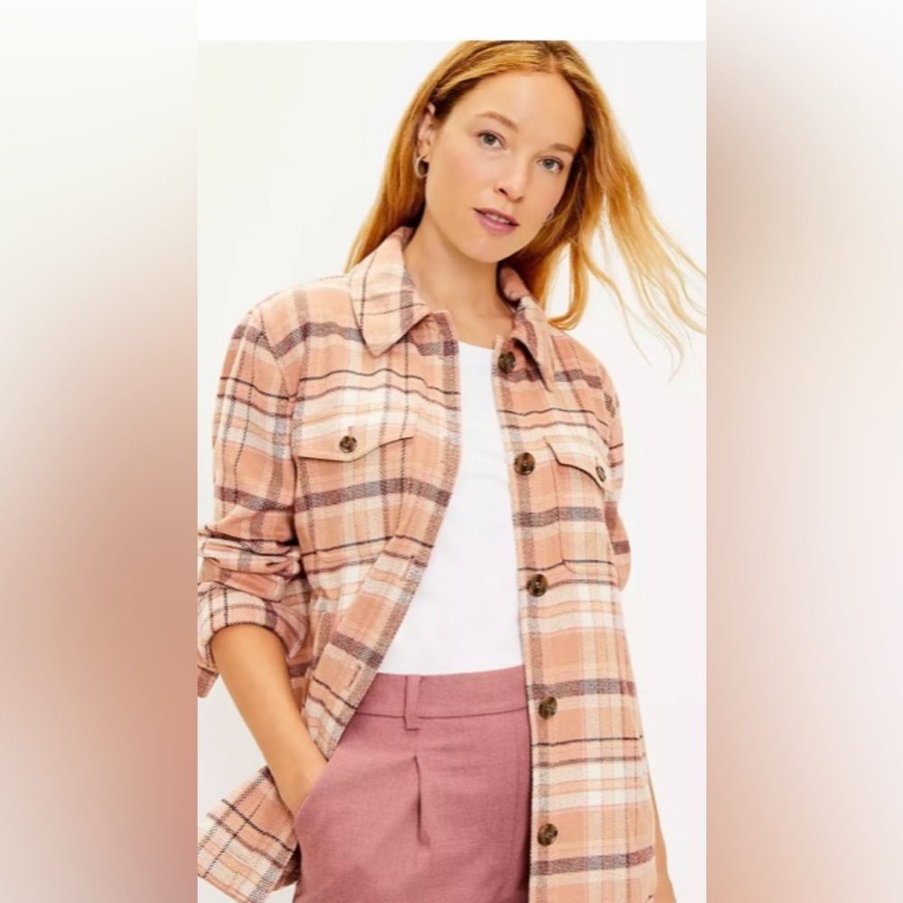 Loft plaid jacket